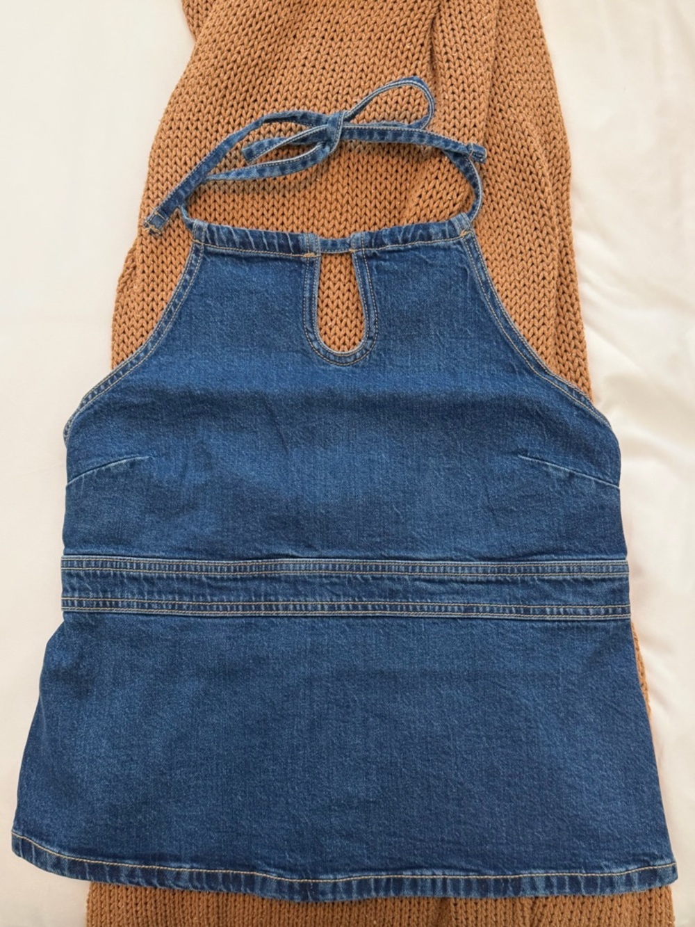 Denim Halter Top